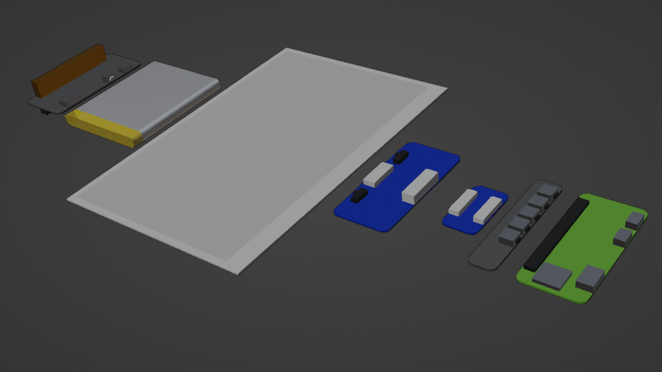 3D parts one after another